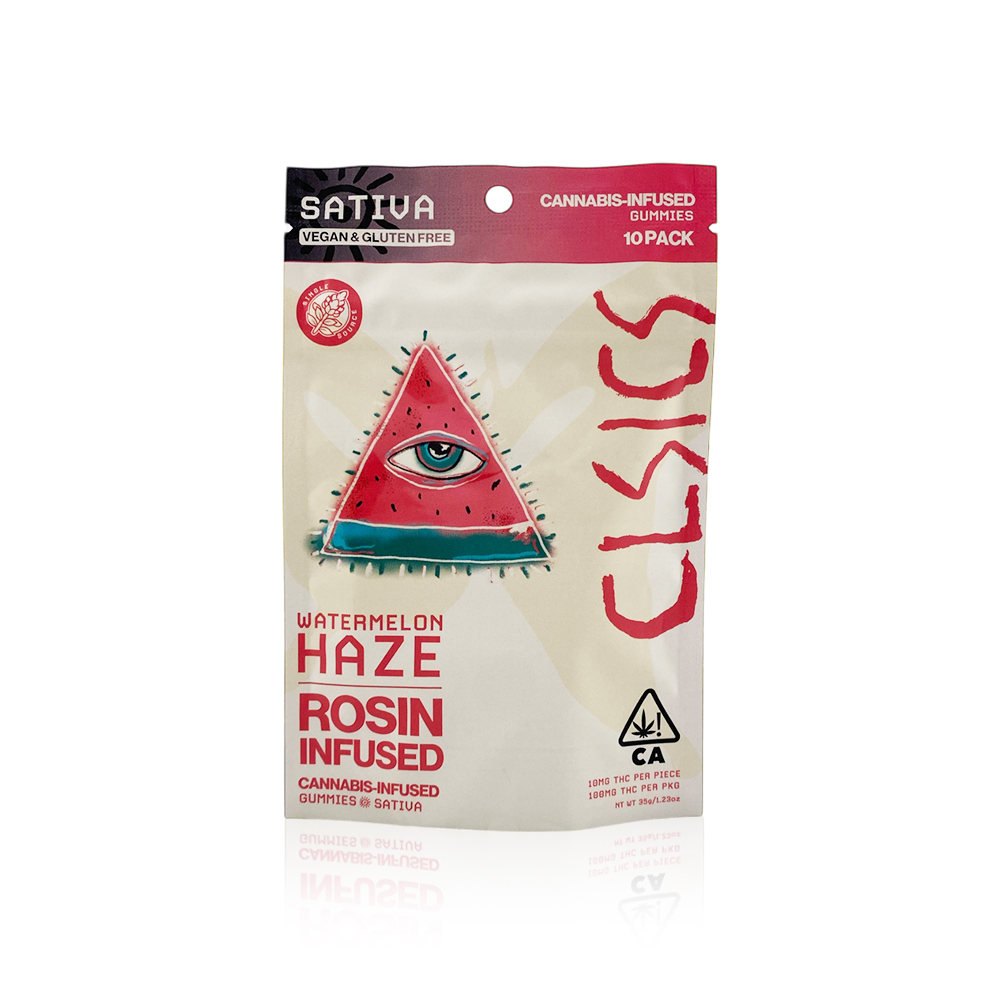 CLSICS - Edible - Watermelon Haze - Live Rosin Gummies - 100MG