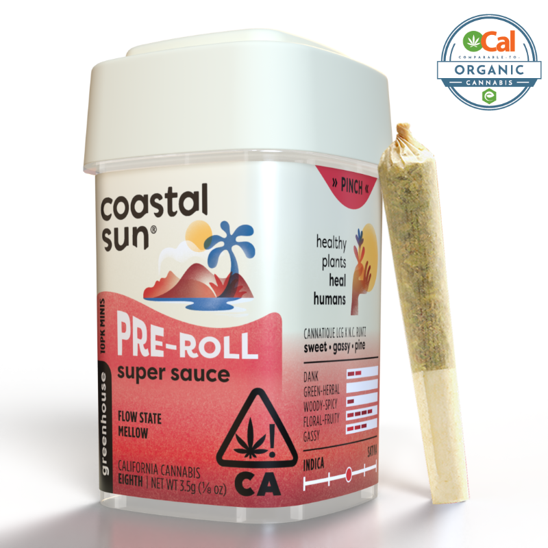 Coastal Sun Super Sauce (H) Preroll 10pk 3.5g