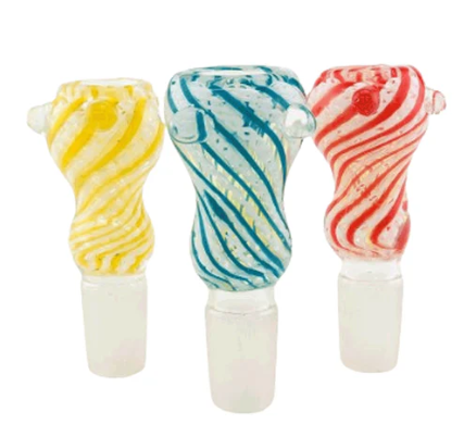 18mm Twisted & Color Funnel Bowl