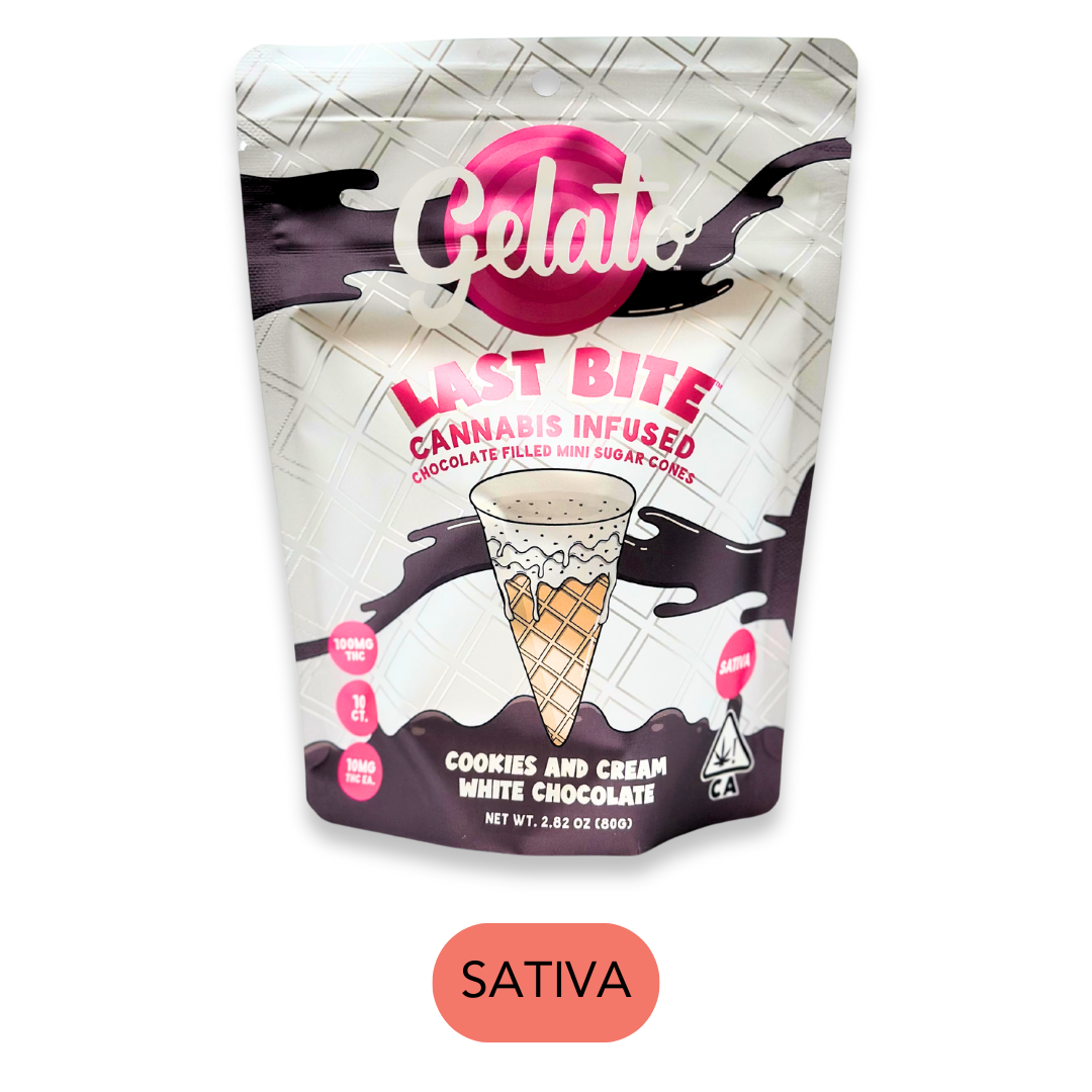 Gelato - Last Bite - Cookies & Cream White Choc - Edible - 100mg