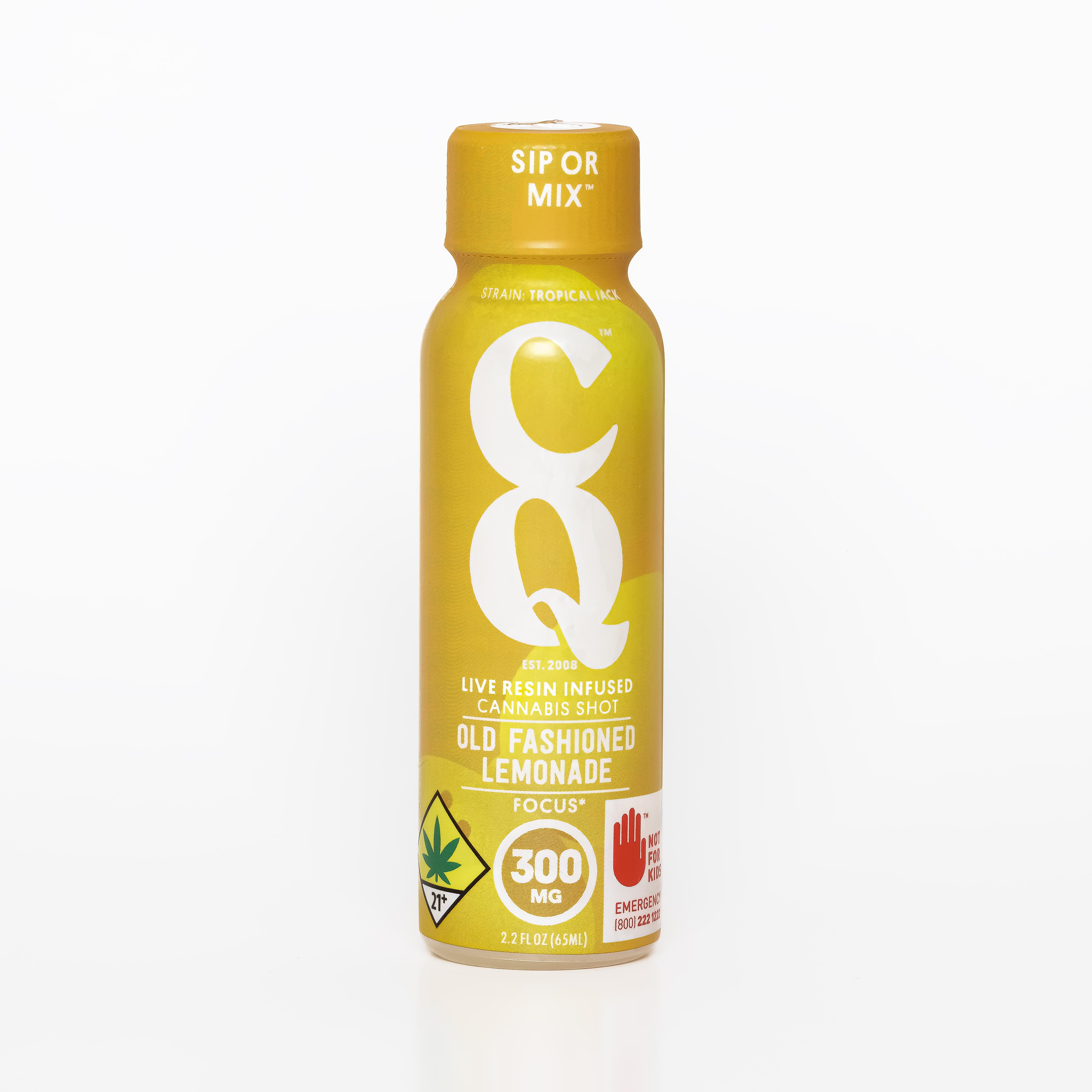 CQ | Old Fashioned Lemonade 1:1:1 | 2oz Shot | 100mg THC:CBC:CBG