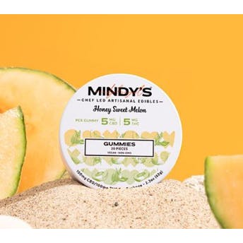 Mindy's 1:1 Honey Sweet Melon Gummies 100mg 20pk (THC:CBD)(V/GF)