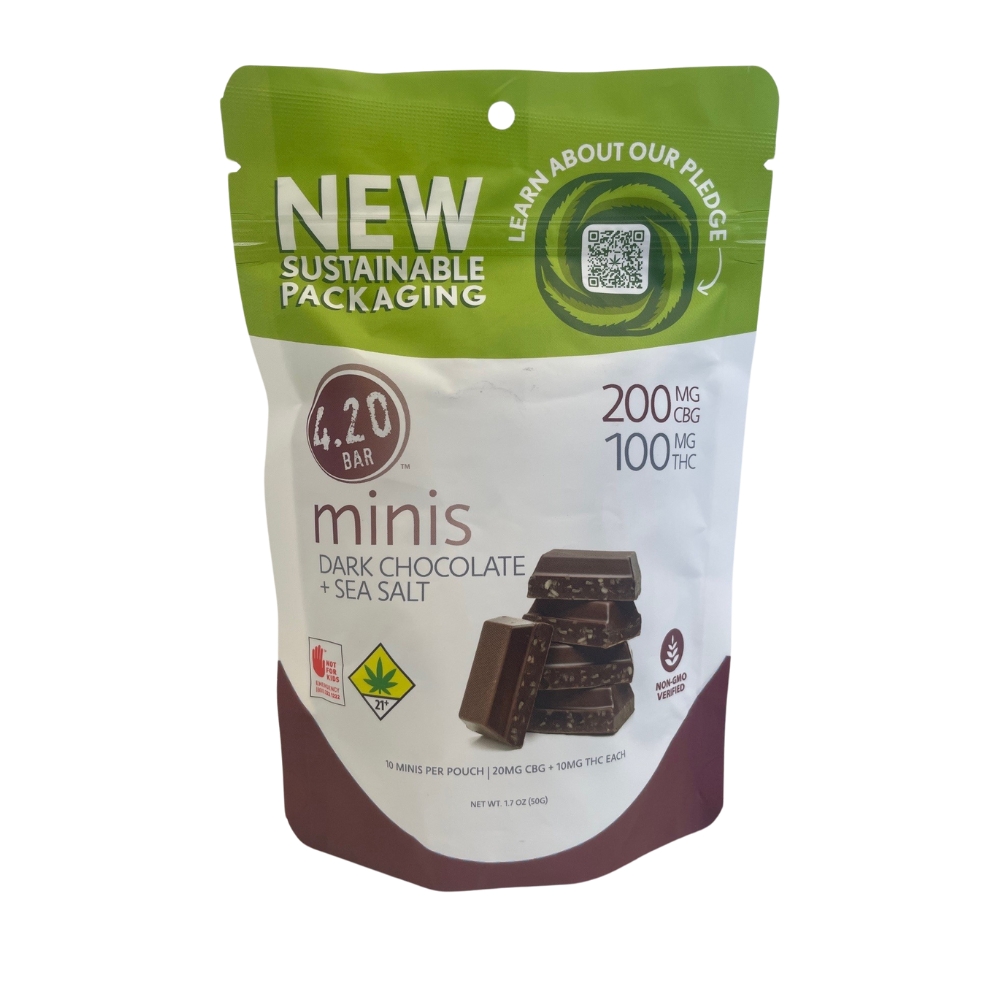 420 Mini | Dark Chocolate Sea Salt | DOH | 10pk | 2:1 CBG:THC 300mg