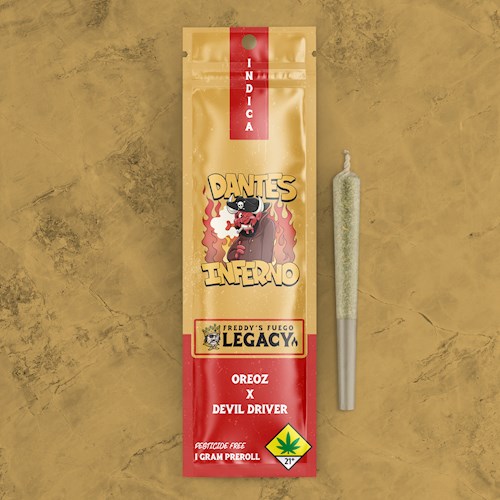 Freddy's Fuego | Dante's Inferno | Peg Legs | Pre Rolls | DOH | 2 x 0.5g