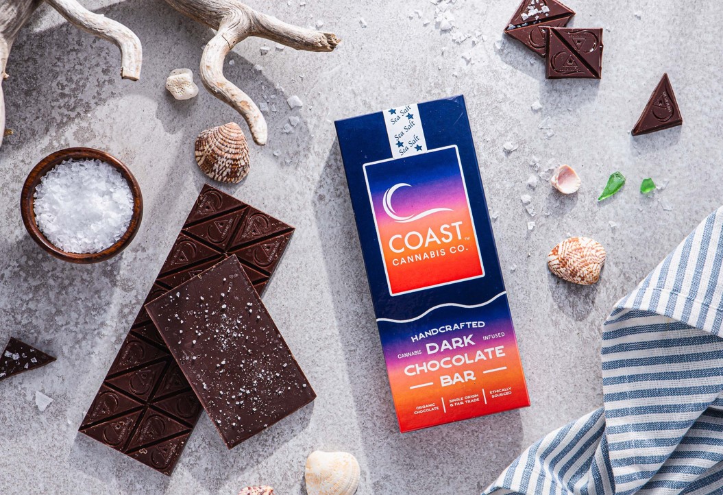 Coast Sea Salt Dark Chocolate Bar 100mg 20pk (GF/DF)
