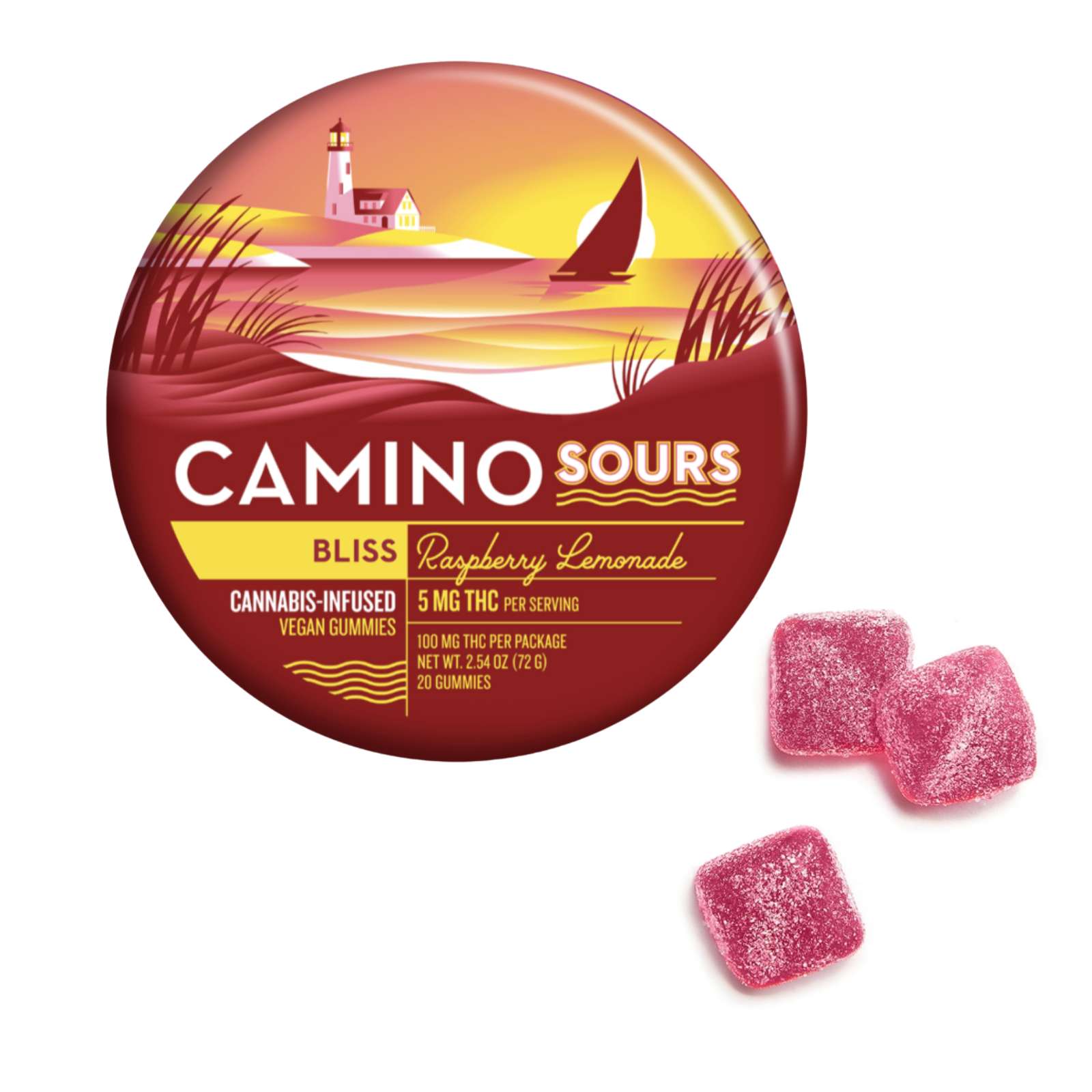 Sour Raspberry Lemonade "Bliss" Gummies | Camino