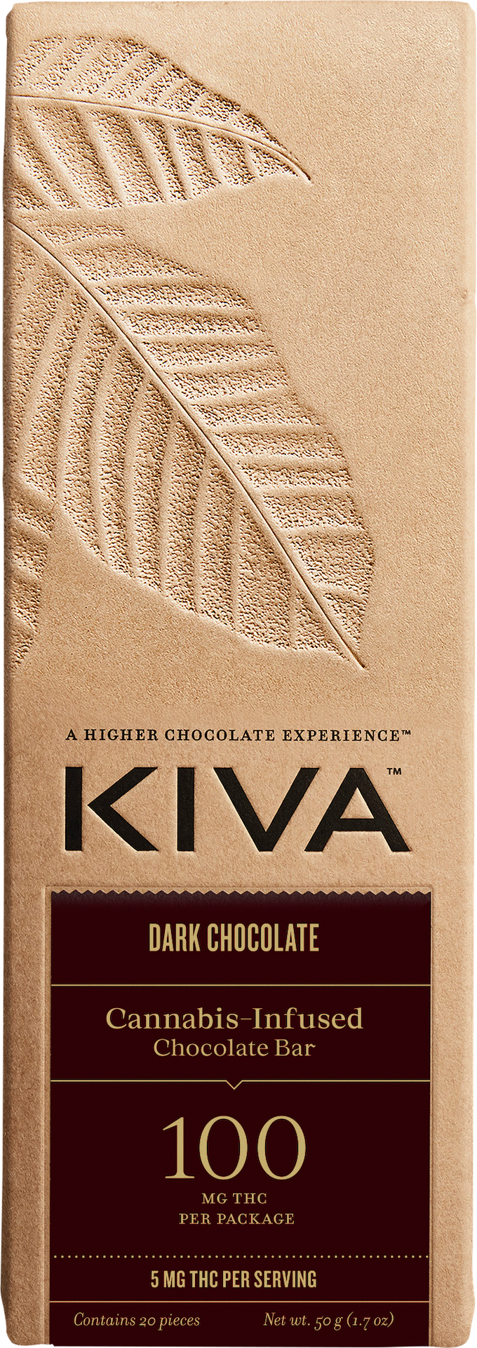 Kiva | Dark Chocolate | 100mg