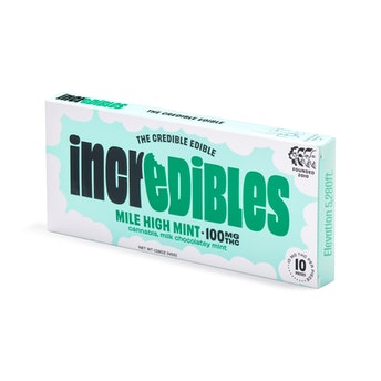 Incredibles Mile High Mint Chocolate Bar 100mg 20pk