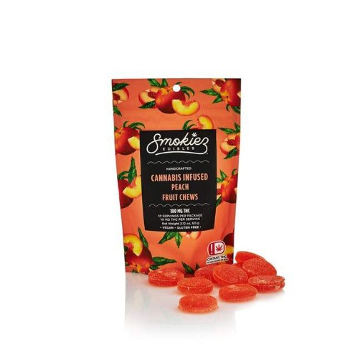 Smokiez 100MG Peach Fruit Chews