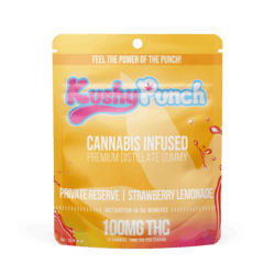 Private Reserve Strawberry Lemonade Gummies Kushy Punch