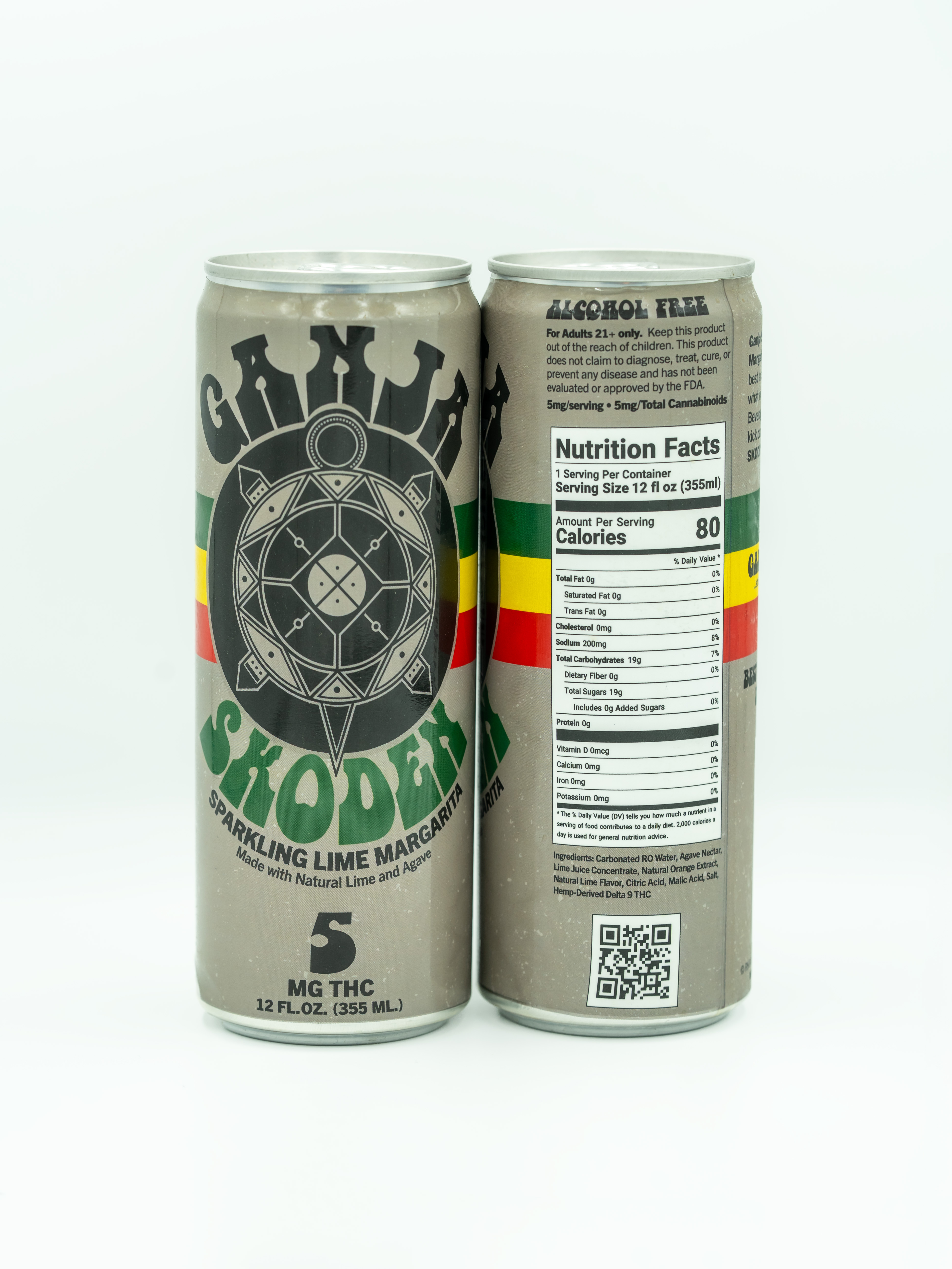 Ganja Skoden | Marjarita Mocktail THC Beverage | 5mg THC