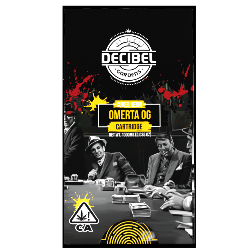Decibel Gardens - Omerta OG - Cured Resin - Vape Cart - 1.0g