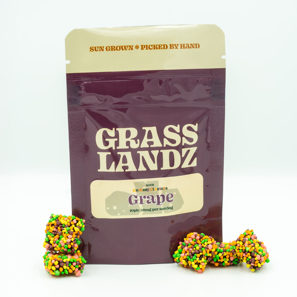 Gummies 4.5g-EN | Grasslandz | Grape Clusters | 10 ct