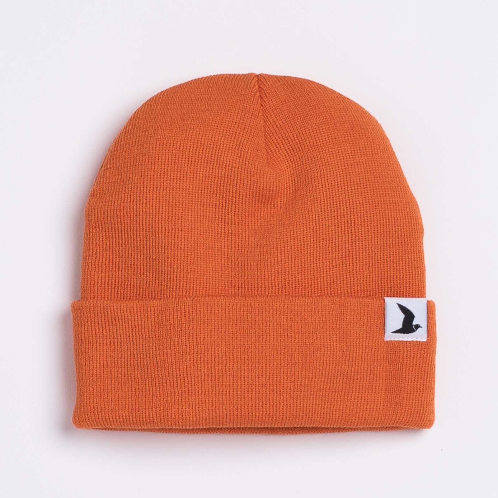 Wool/Acrylic Beanie Hat (ORANGE)