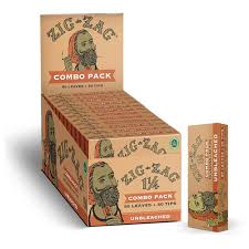 ZIG-ZAG - ROLLING PAPERS UNBLEACHED COMBO PACK W/ TIPS