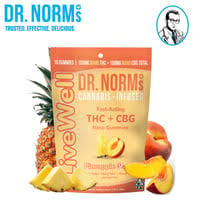 [Dr. Norm's] Gummies - 100mg - LiveWell Pineapple Peach