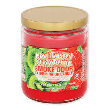 Smoke Odor Kiwi Twisted Strawberry Candle