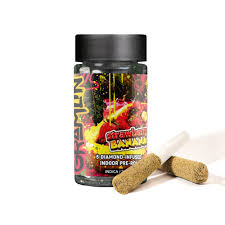 Gramlin Infused 5pk Prerolls 3.5g Strawberry Cough