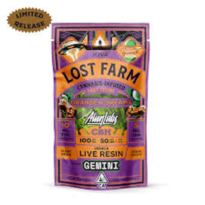 Kiva - Lost Farm Chews - Orange N Dreams CBN 10:5 - 100mg