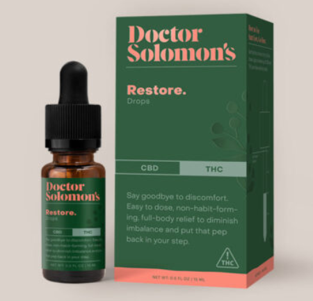 Dr. Solomon's Tincture Restore 1:1 THC:CBD | 100mg