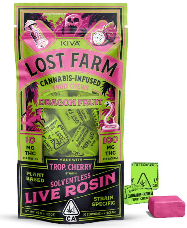 [Lost Farm] Chews - 100mg - Dragon Fruit