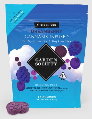 Garden Society Dreamberry THC:CBD:CBN Gummies