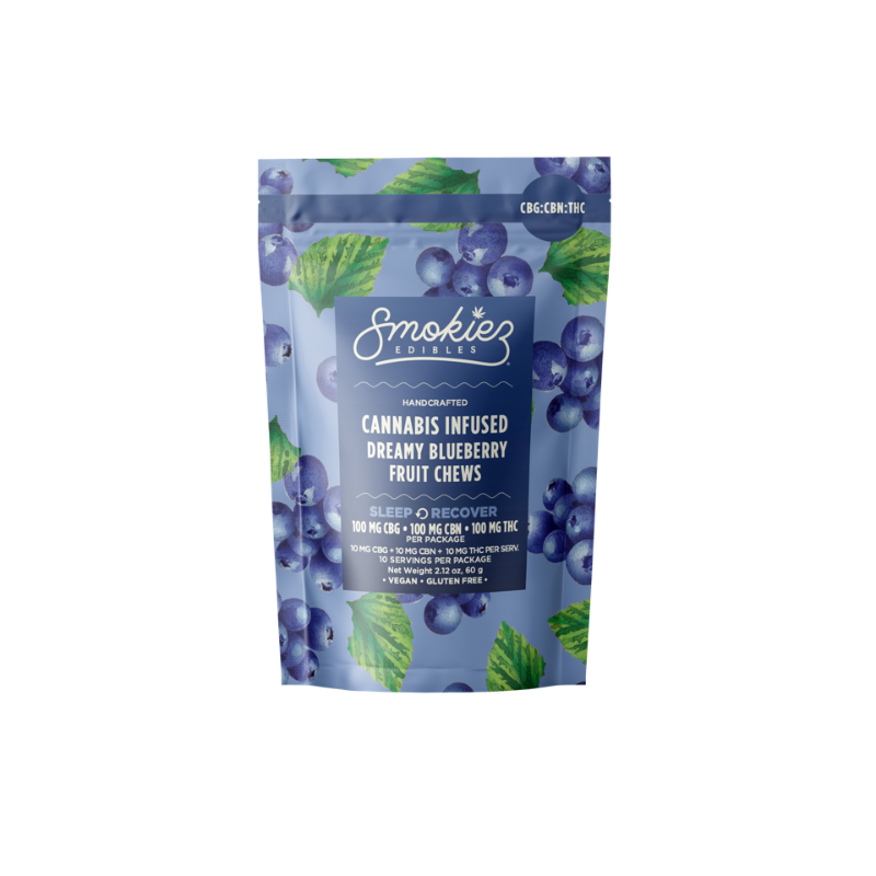 Smokiez Sweet Blueberry CBN Trifecta (I) Gummies 10pk 300mg