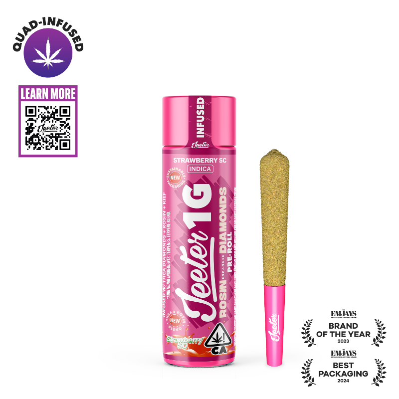 Jeeter Strawberry Cough (S) Rosin Infused Preroll 1g