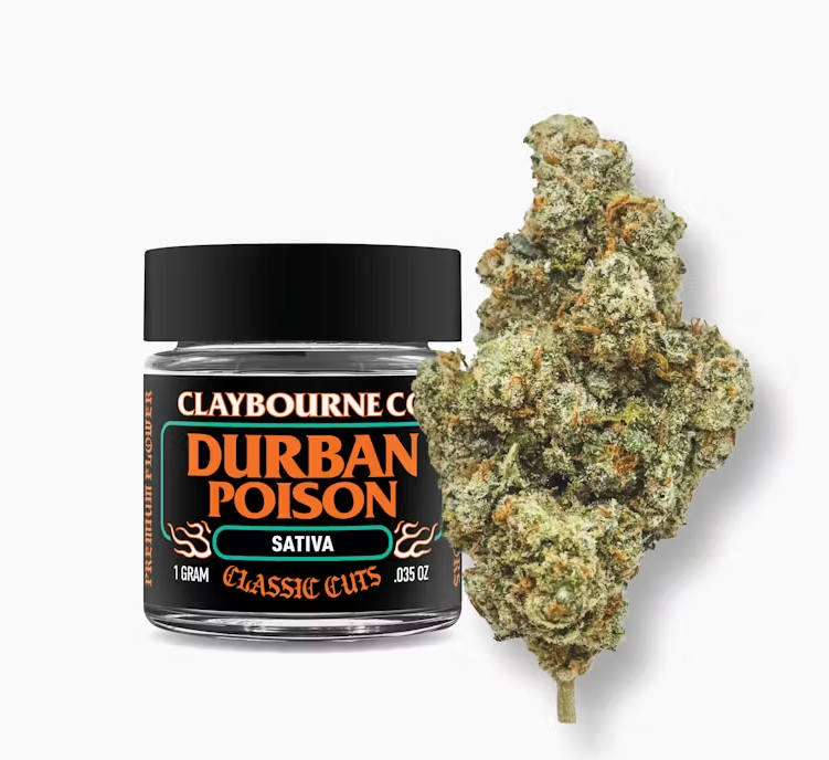 [Claybourne] Flower - 1g - Durban Poison