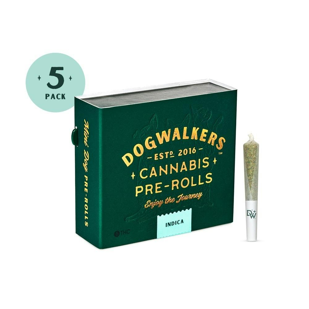 DOGWALKERS | BLACK MAPLE "SIT" | 5PK 1.75G Prerolls