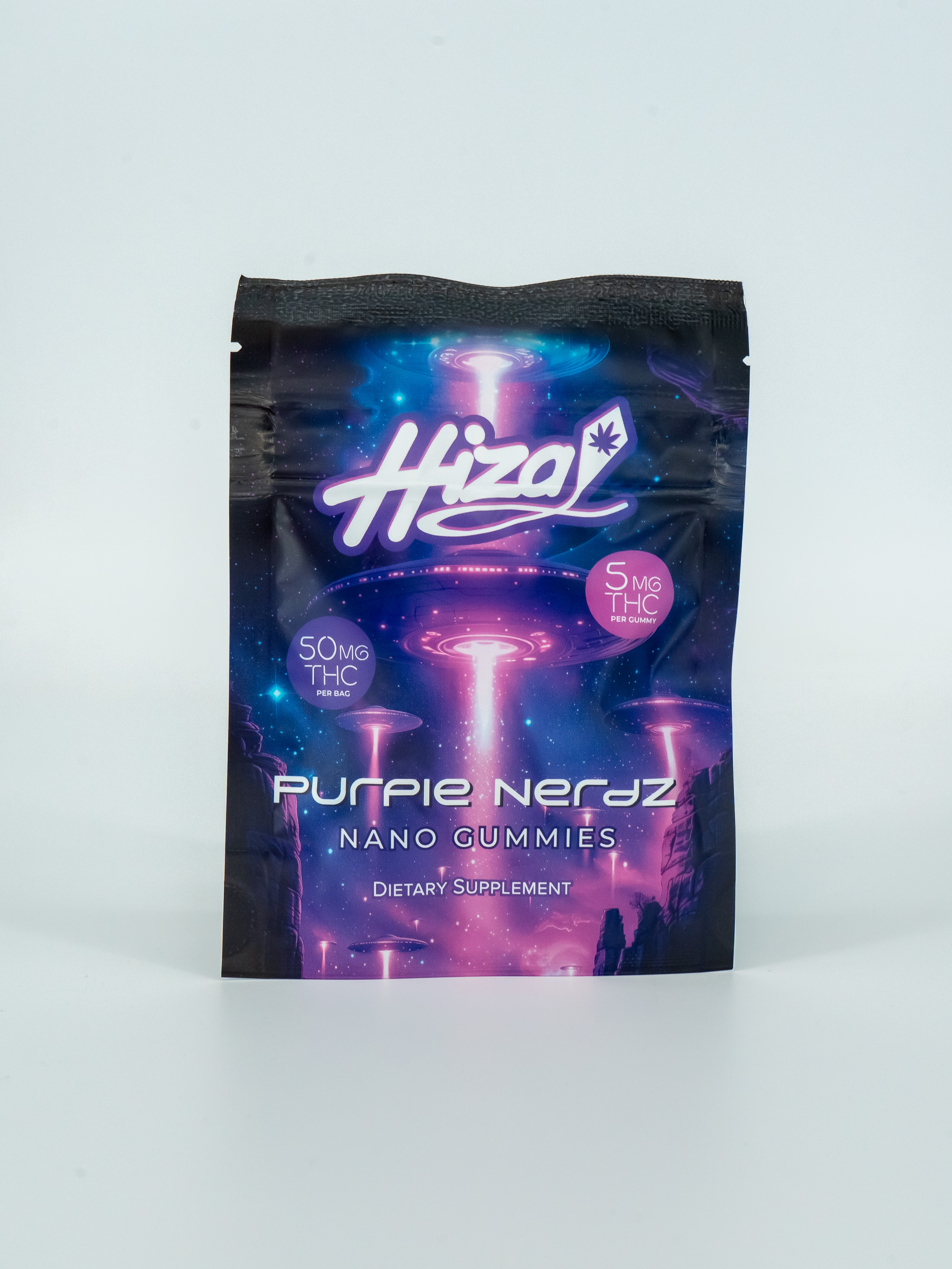 Hiza | Purple Nerdz Nano Gummies | 50mg THC