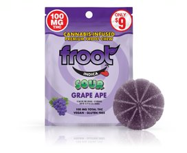 Froot Single Gummy Sour Grape