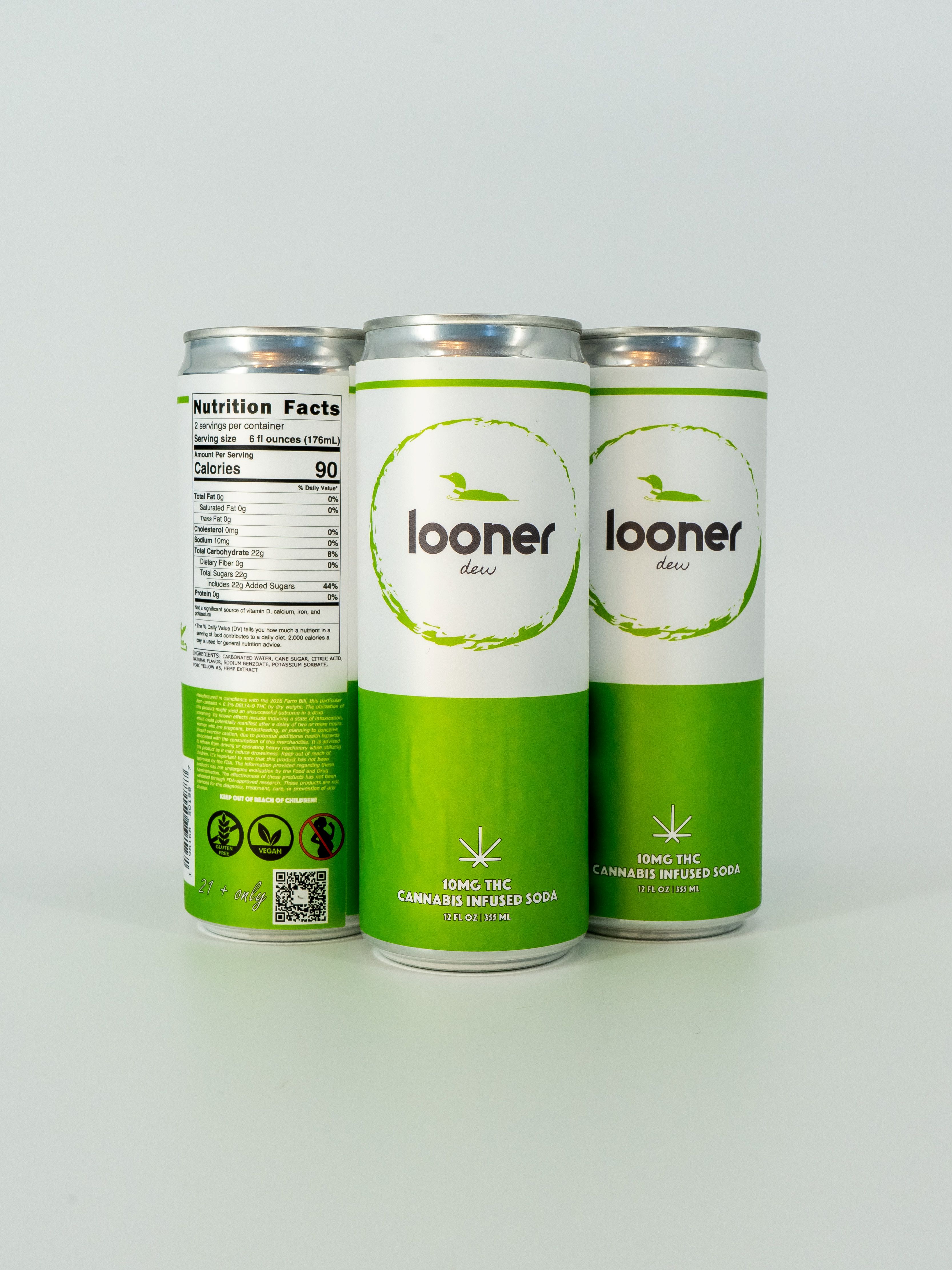 Looner | Dew THC Soda | 10mg THC