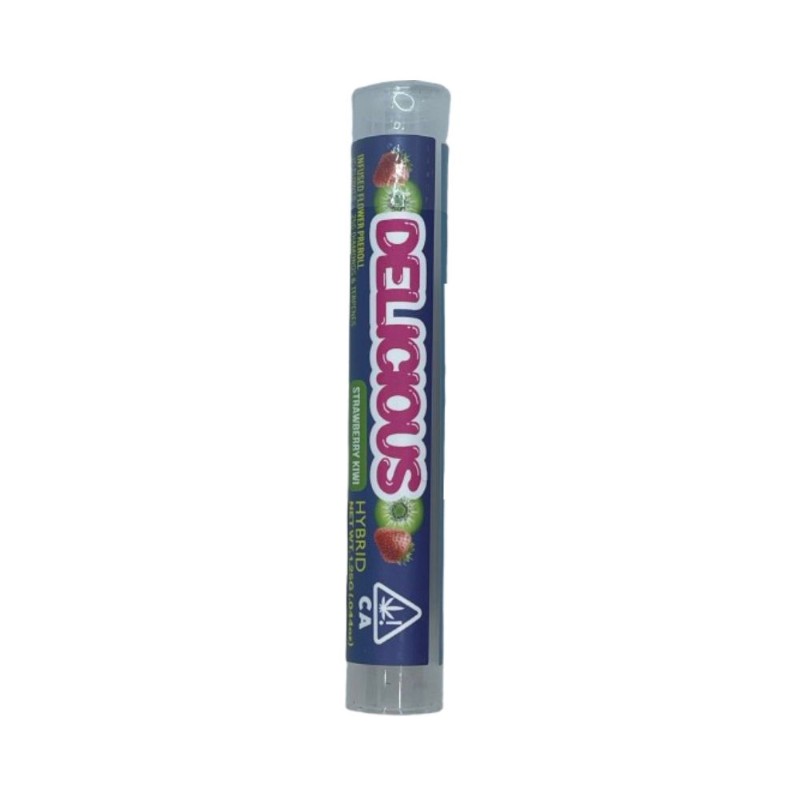 Delicious Strawberry Kiwi (H) Diamond Infused Prerolls 1.25g