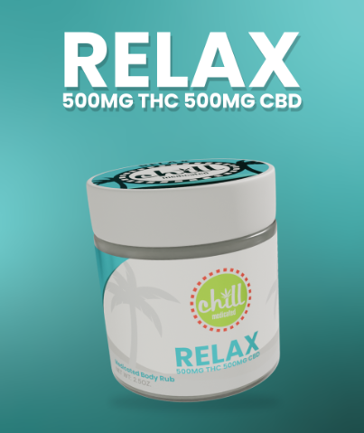 RELAX 1:1 THC:CBD Body Rub | Chill Medicated | 500mg