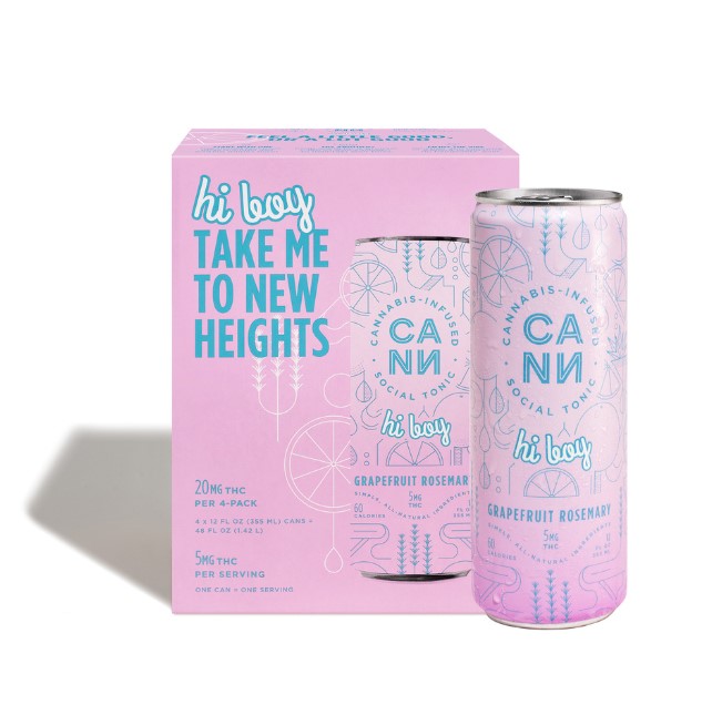 Edible: Grapefruit Rosemary (4-Pack Drink) - 12oz