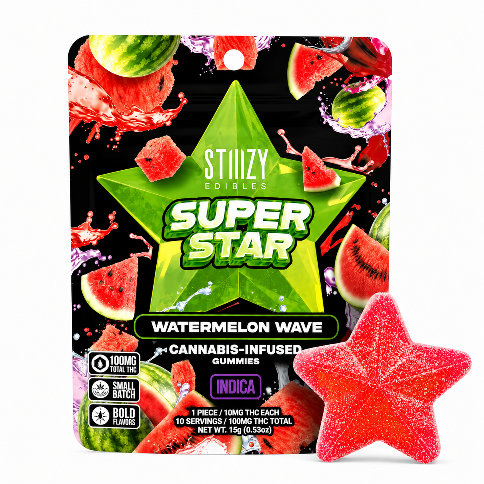 Watermelon Wave | Super Star Gummies | 100mg
