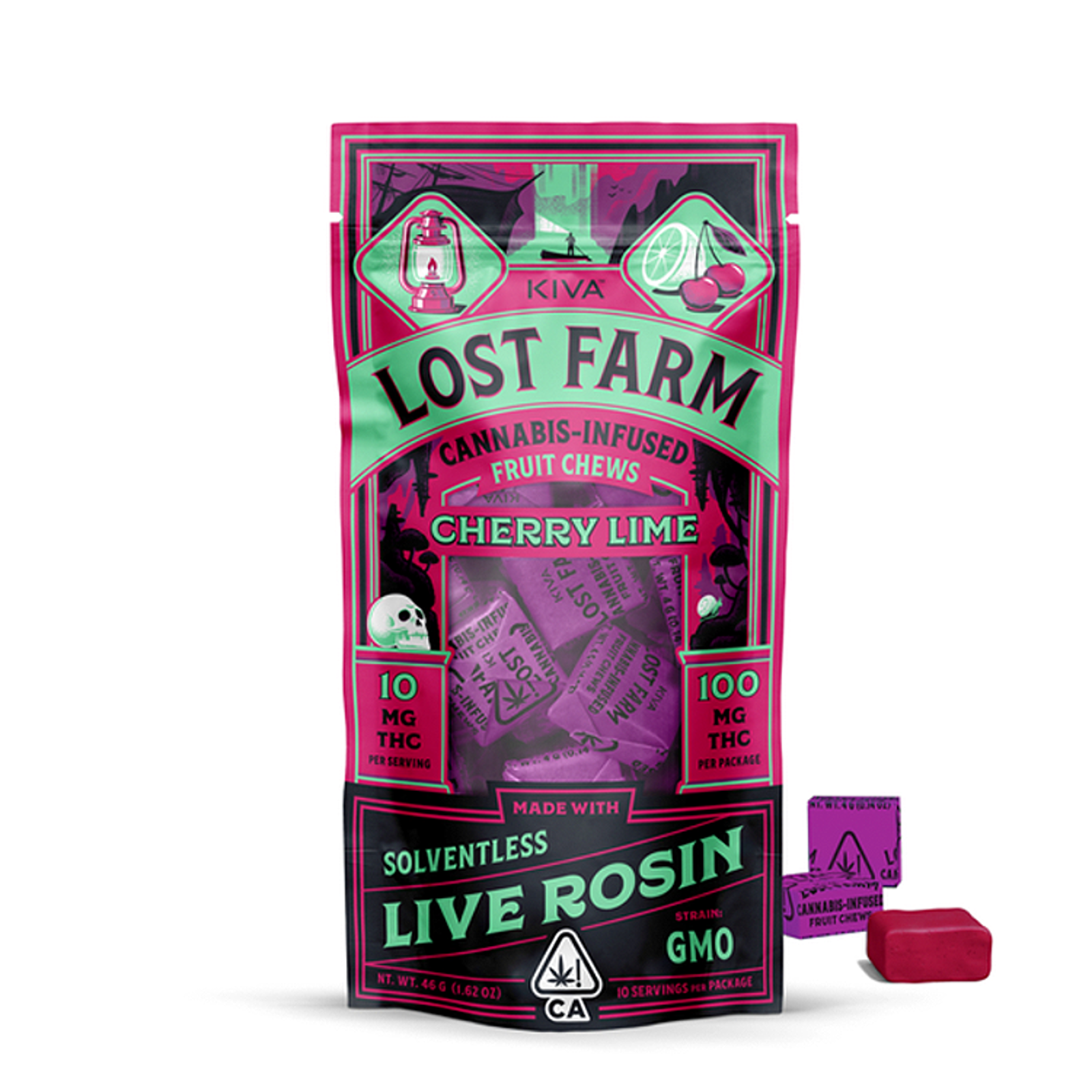 Cherry Lime x GMO | Live Rosin Chews | 100mg