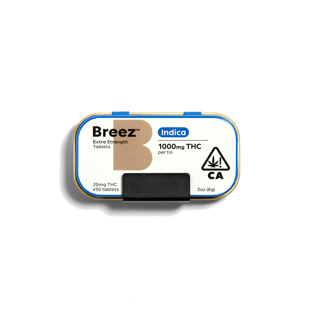 Breez: INDICA EXTRA-STRENGTH TABLET TINS 1000 MG - BREEZ
