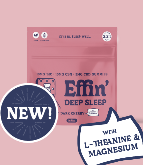 Effin' Deep Sleep- Dreamy Dark Cherry 2:2:1 THC:CBN:CBD Soft Chews | 100mg