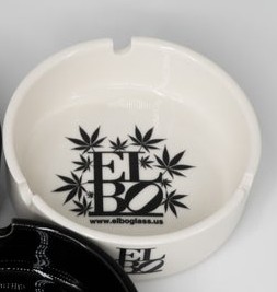 ELBO Glass | White Ceramic Ashtray