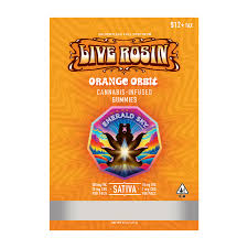 Emerald Sky Live Rosin Gummies 10pc 100mg(THC) 10mg(CBD) - Orange Orbit (S)