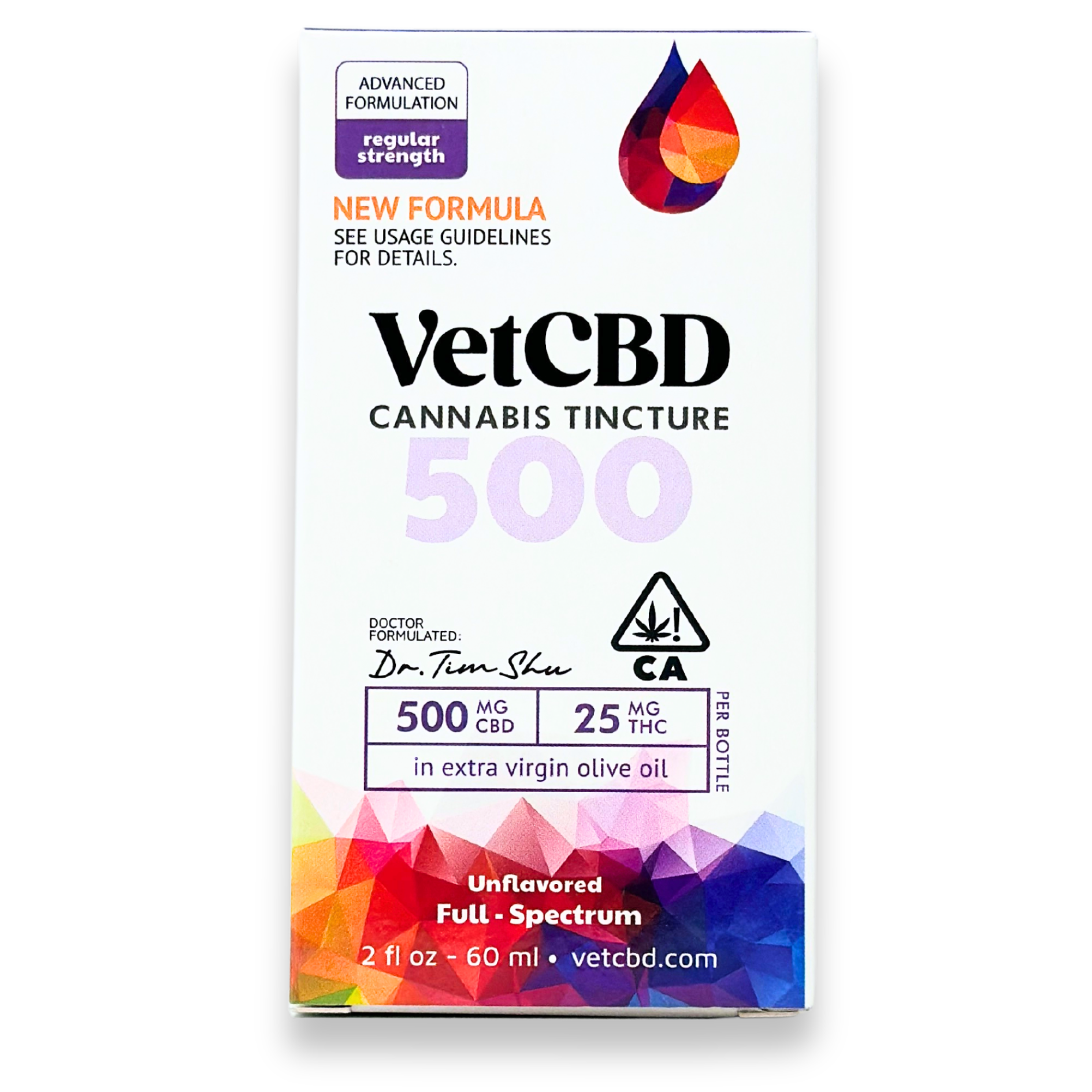 Vet CBD - Regular Strength - Tincture - 500mg - 2oz