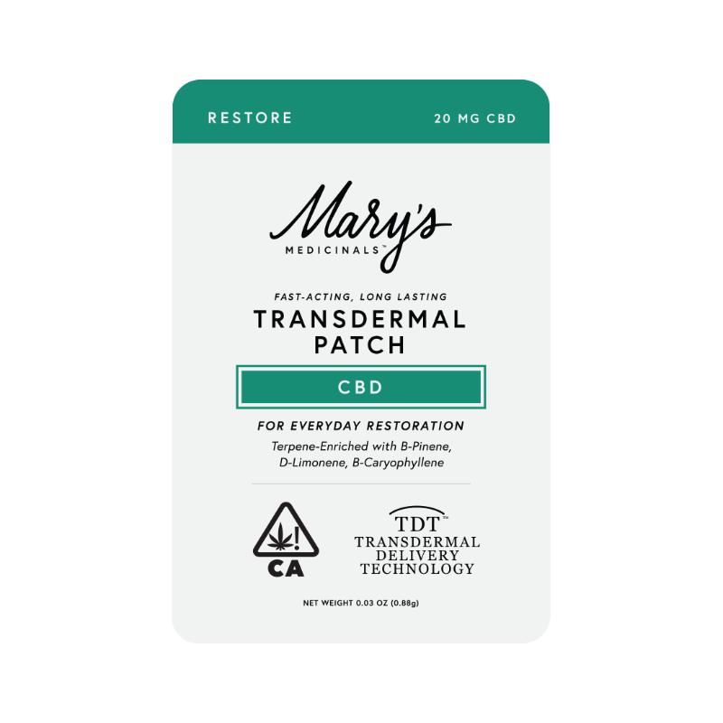 Mary's CBD Transdermal Patch 20mg