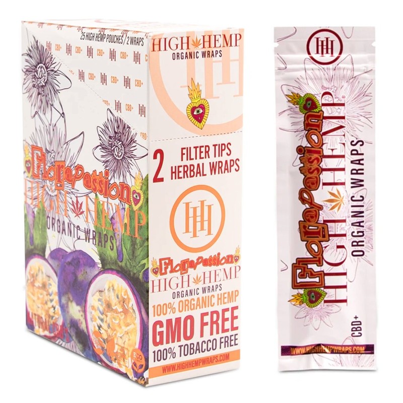 High Hemp Flora Passion Organic Hemp Blunt Wraps