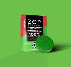 100mg Single Watermelon Hybrid Gummy-Zen