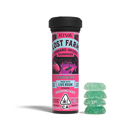 Lost Farm - Edible: Raspberry (Live Resin Gummy) - 100mg