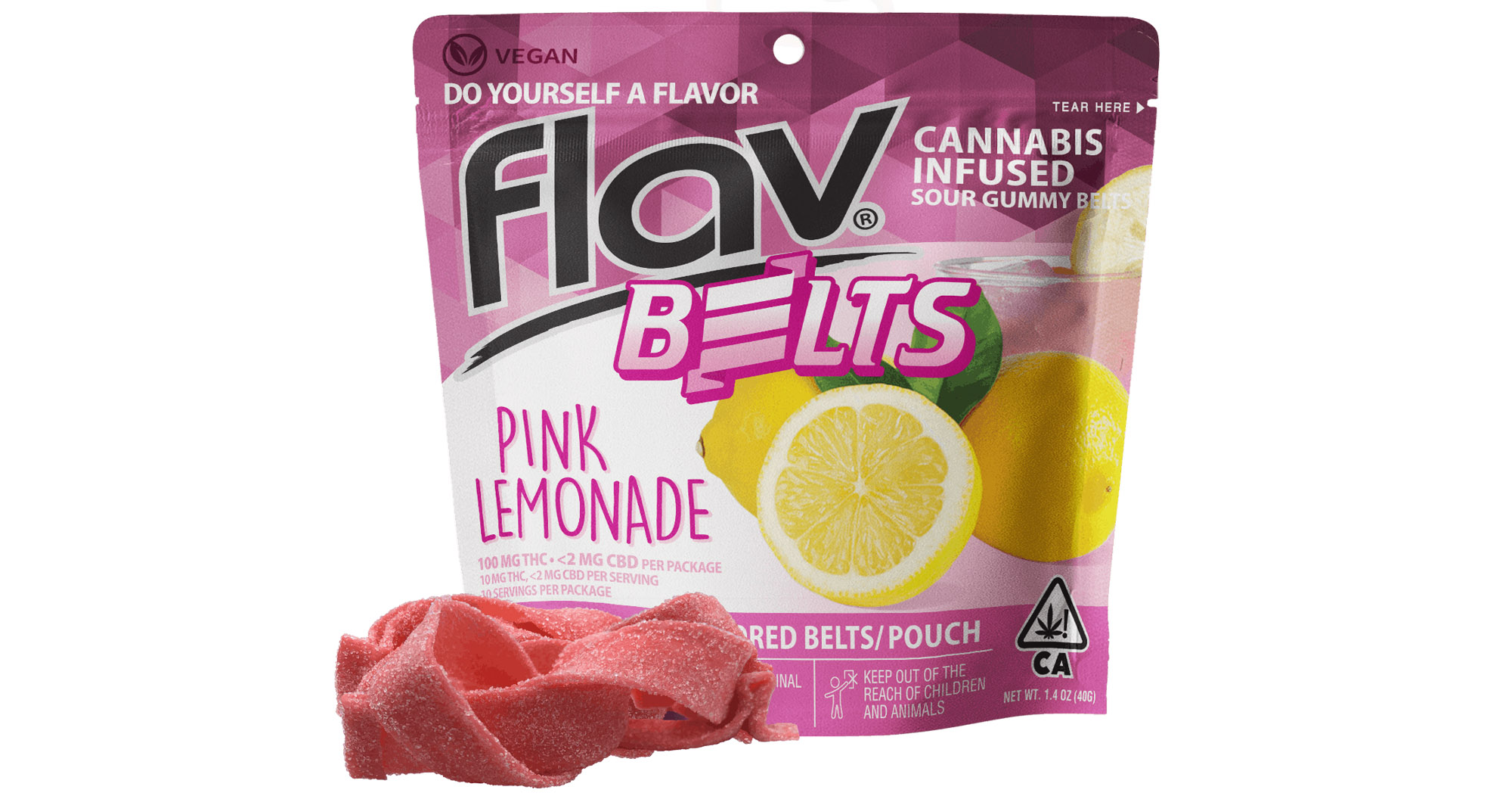 Flav Pink Lemonade Belts 100mg San Diego, Vista & Imperial