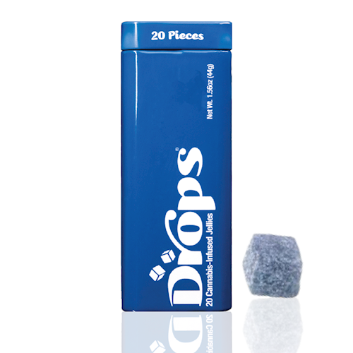 Drops | Comfort Blueberry | Rosin Gummies | 20pk | DOH | 4:1 200mg CBD : 50mg THC