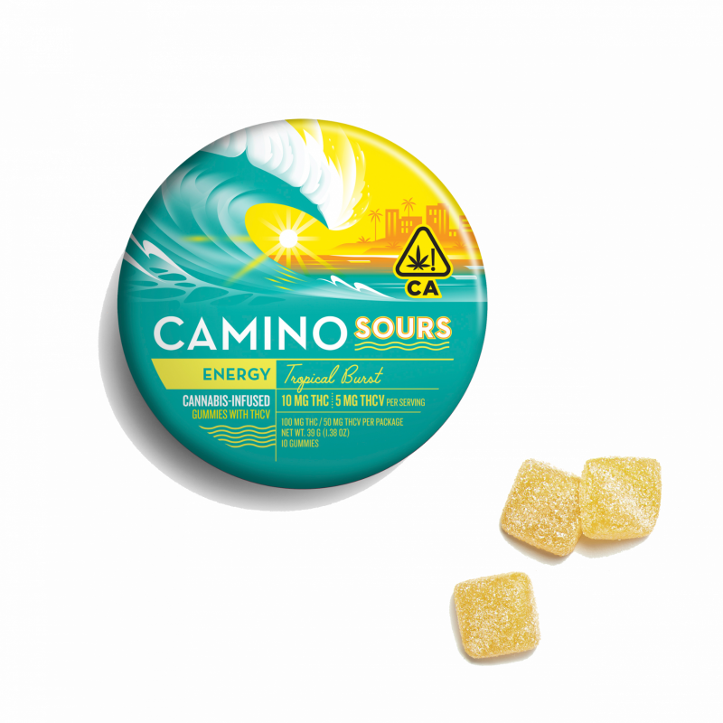 Camino Sours Tropical 2:1 THC:THCv (S) Gummies 150mg